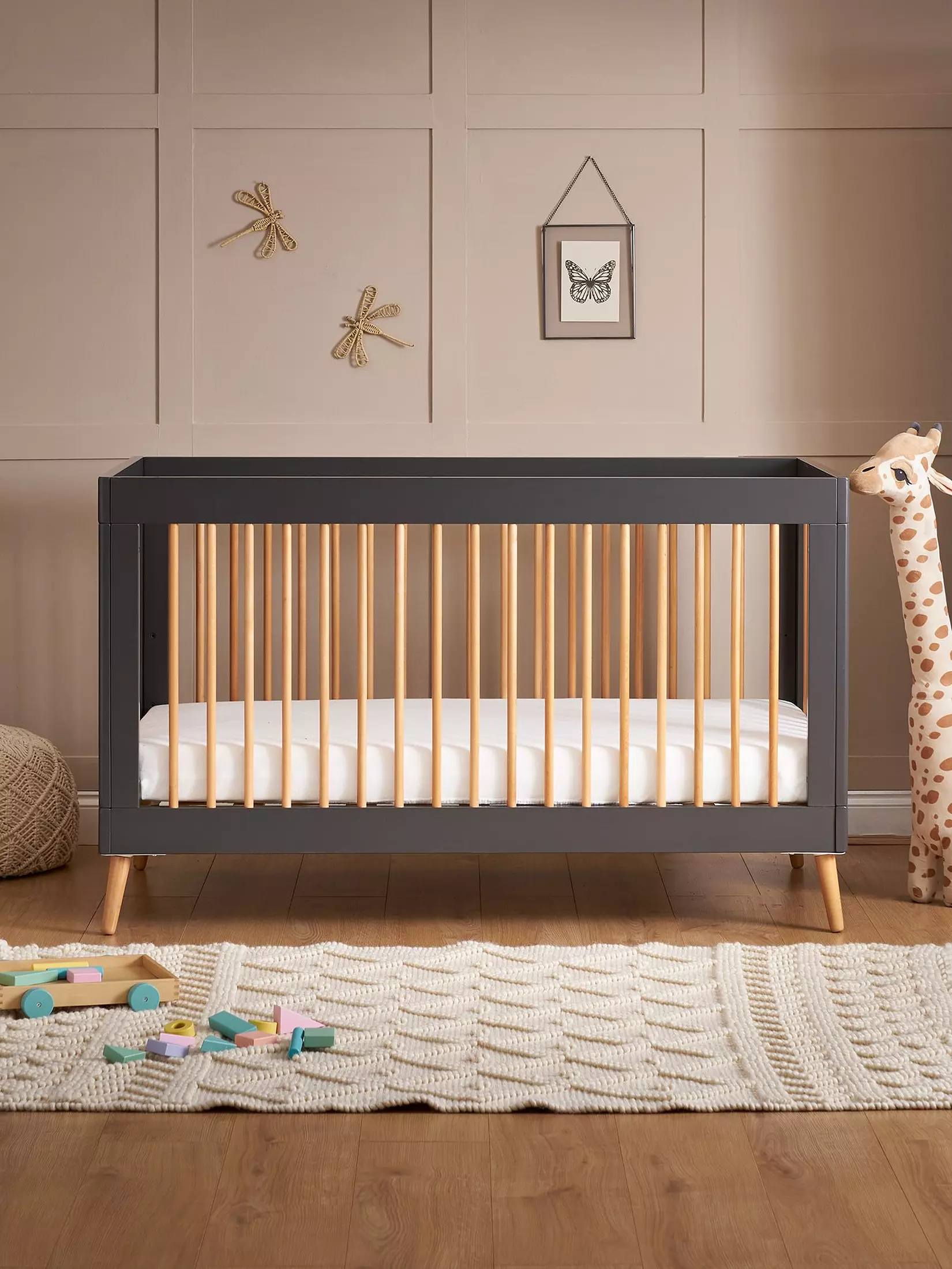 Solace Slated Baby Cot 2 Solace Slated Baby Cot - Image 2